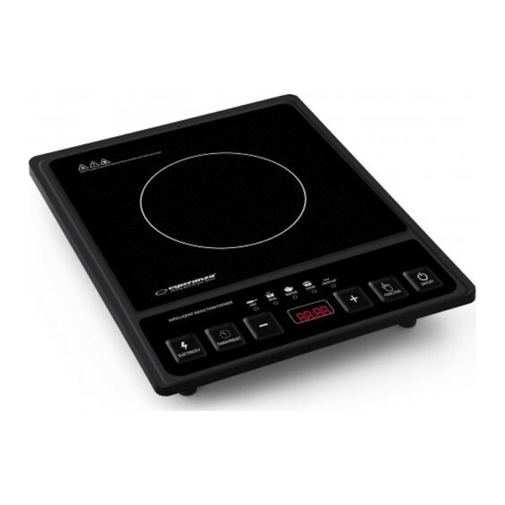 Plita electrica Esperanza Yellowstone EKH014K 1000W 1x18.8cm+1x15.5cm Negru