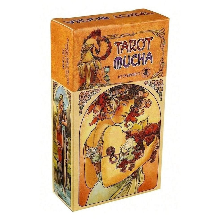 Carti Tarot Midi, Mucha, Lo Scarabeo, Giulia F. Massaglia & Barbara Nosenzo, 2025, 10.2 x 6 cm