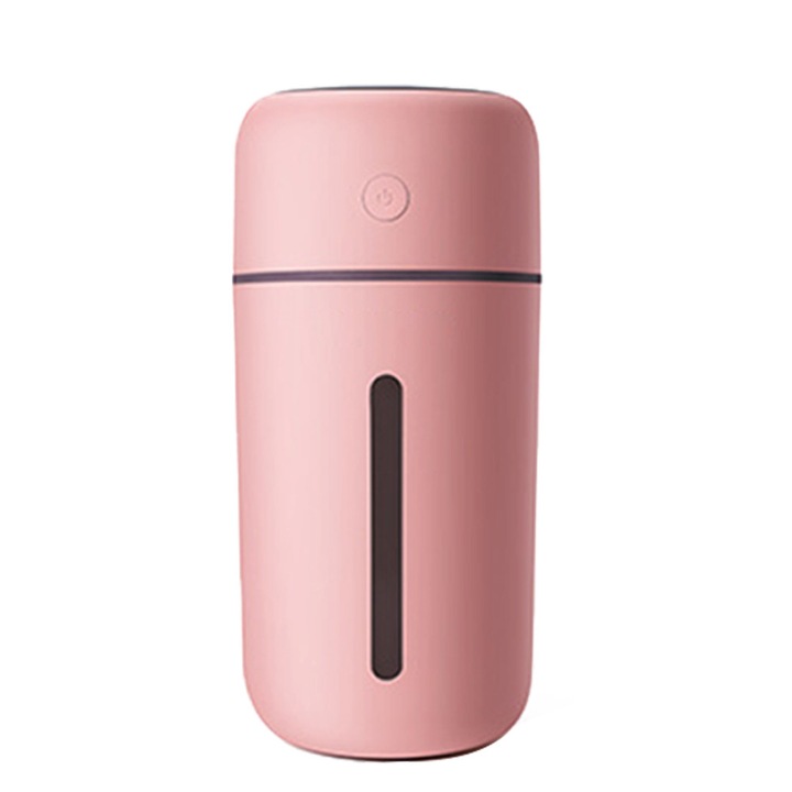 HERUSI mini USB hordozható párásító, fehér, fekete, rózsaszín, 15,7x7,7x7,7cm szett