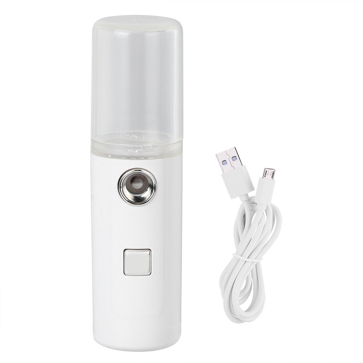 AMRINUGL hordozható párásító, mini gőzölő utazáshoz, arcgőzölő funkció, kompakt kialakítás, vezeték nélküli