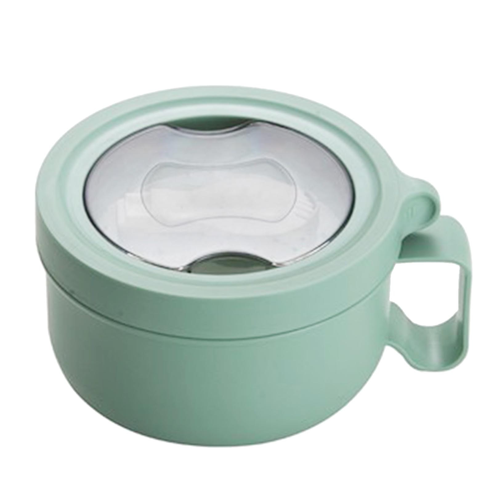 Bol rasucire ergonomic acril verde, 850 ml, cu capac