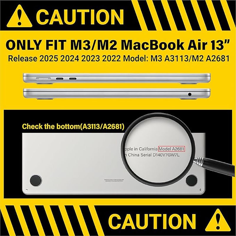 Husa laptop, Generic, Pentru MacBook Air 13.6-inch, PVC, Burgundiu