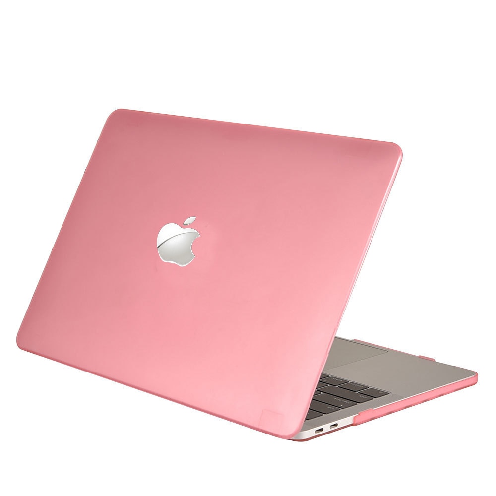 Husa pentru laptop pentru MacBook Air A3240/ M3113 /M2/ A2681, 13,6 inch, material PVC, roz, design decupat