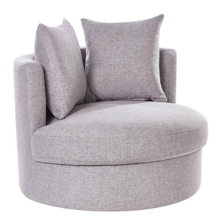 Fotoliu rotativ Dalby Gri deschis