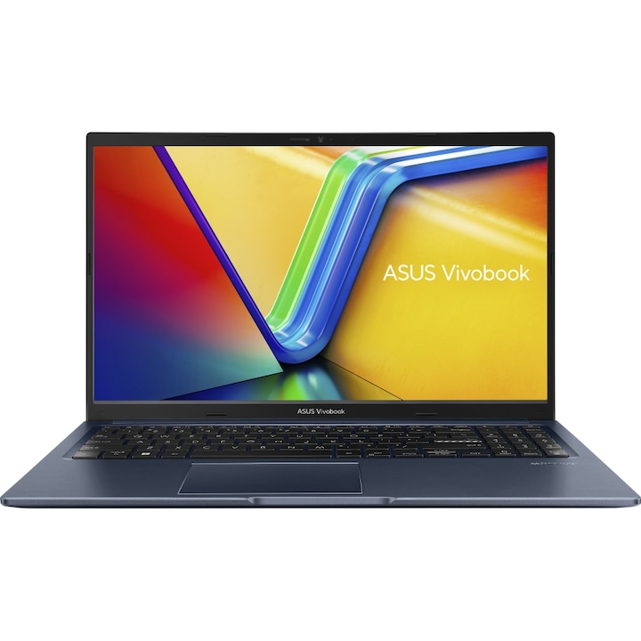 Лаптоп ASUS Vivobook 15 M1502YA-BQ018, M1502YA-BQ579, 15.6", AMD Ryzen 7 5825U (8-ядрен), AMD Radeon Vega 8 Graphics, 16GB 3200MHz (1x 8GB onboard) DDR4, Син