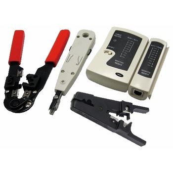 Trusa scule networking Logilink WZ0012, 4 piese Trusa scule networking Logilink WZ0012, 4 piese