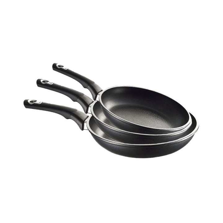 Set Tigai Bialetti Impact Inductie Plus 3 piese 20-24-28 cm