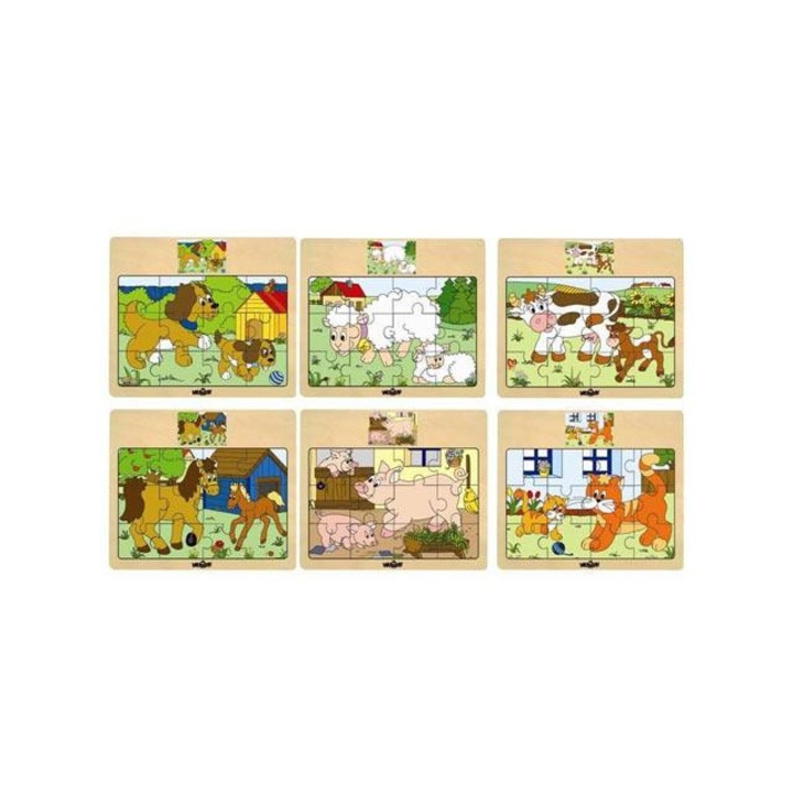 Háziállatos fapuzzle