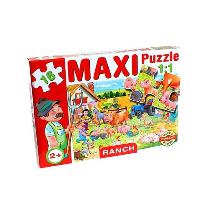 Maxi puzzle Háziállatokkal - D-Toys