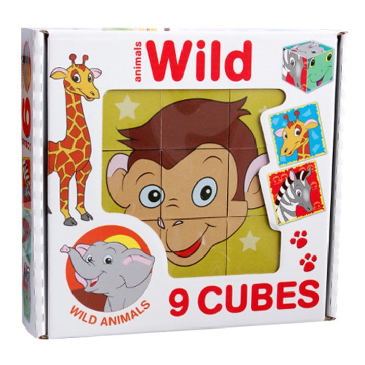 Állatos mesekocka 9 db-os