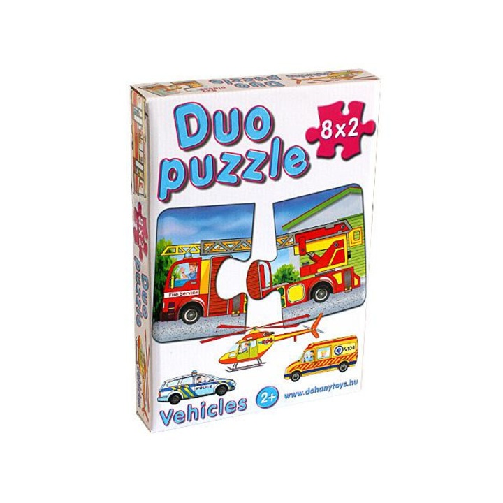 DUO Puzzle SOS járművekkel - D-Toys