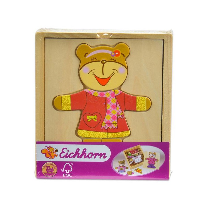 Macis fa puzzle - kabátban sállal - Simba