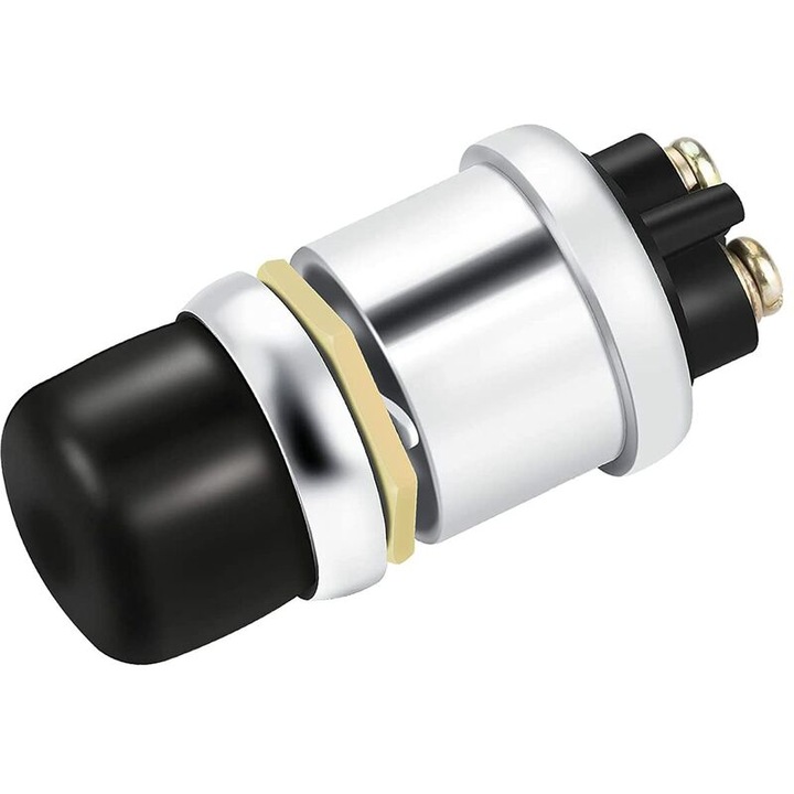 Ersandy – Buton de pornire motor impermeabil 12V/24V – Comutator momentan de 30A pentru masina, camion, barca, RV, ATV
