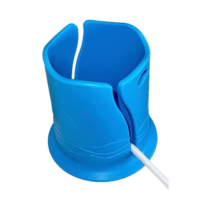 Suport bauturi pentru kayak, 9.3x9.3x9.5cm, Albastru, material TPE