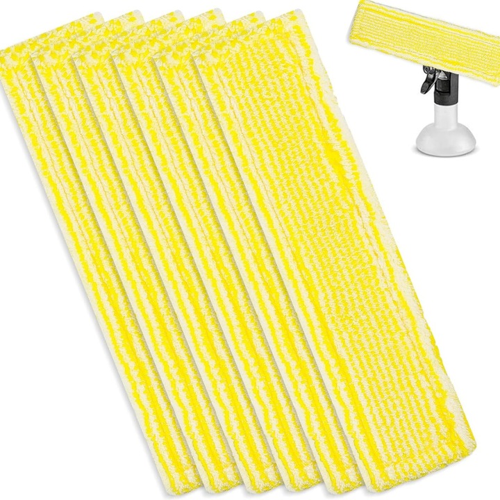 6 darabos pótpárna készlet TasyPins ablakporszívóhoz, mikroszálas, karcálló, könnyen mosható, kompatibilis a Karcher WV2 WV5 készülékkel