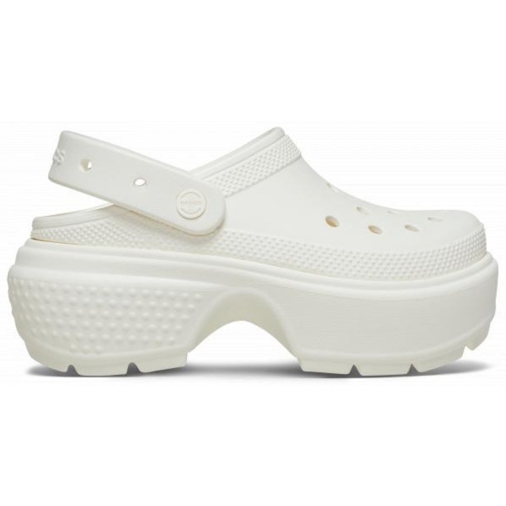 Crocs, Saboti Femei, Stomp 209347 Clog, Alb, 43-44 EU