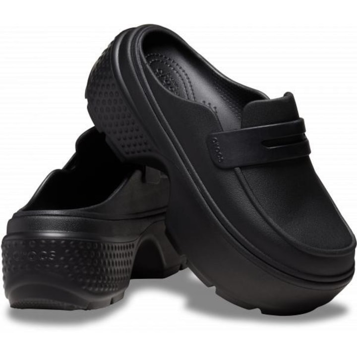 Crocs, Дамско сабо, Stomp Loafer 209937 Clog, Черно, Черен, 42-43