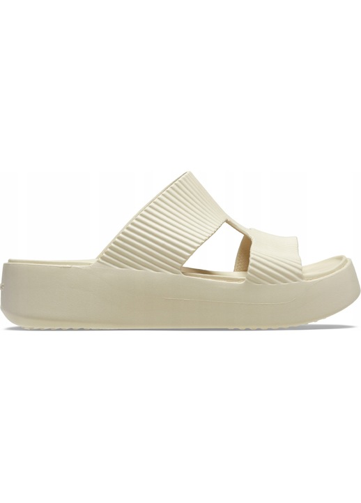 Crocs, Slapi Femei, Getaway Groove Platform 210701 Strap, Bej, 41-42 EU