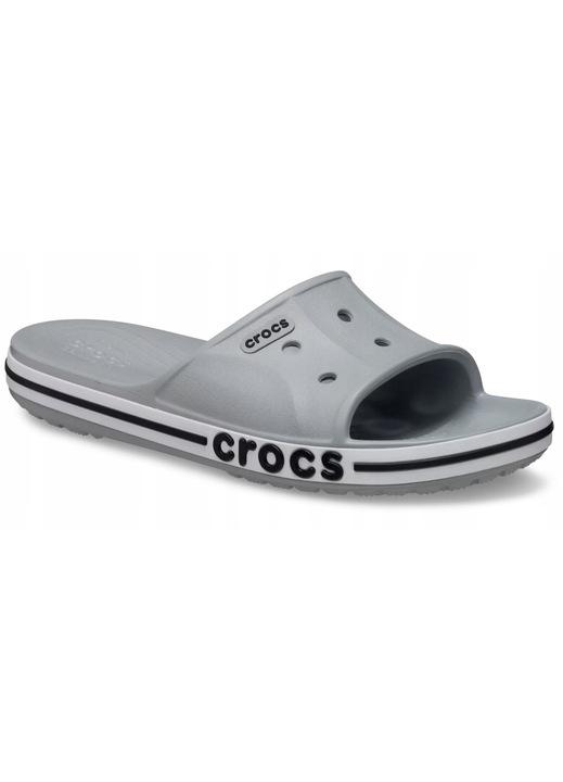 Crocs, Slapi Femei, Bayaband 205392 Slide, Gri, Gri, 39-40
