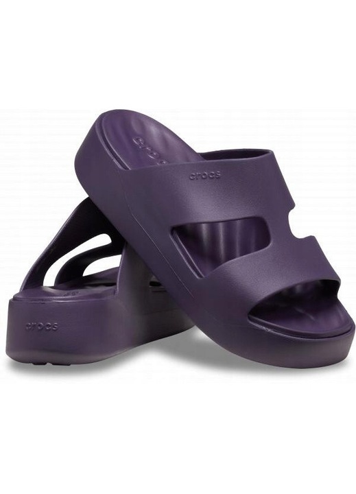 Crocs, Slapi Femei, Getaway Platform 209409 Strap, Violet, Violet, 38-39