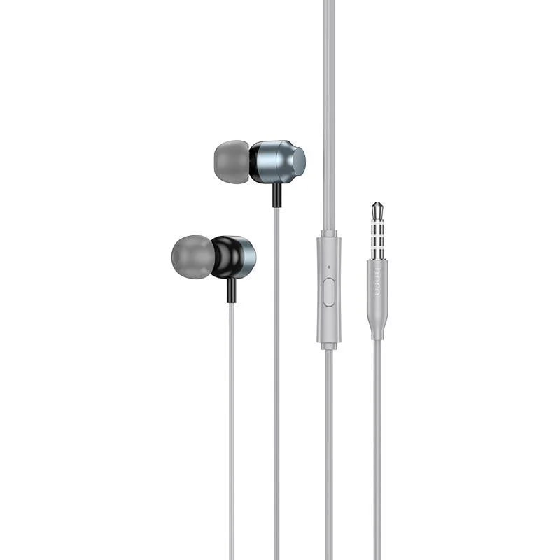 Casti cu Fir Hoco (M122), In Ear, 3.5mm, 1.2m, Mic & Volume Key, HiFi, Black