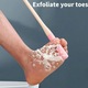 YANYXR lábmosó kefe, 2 darabos szett, rózsaszín, puha, ergonomikus