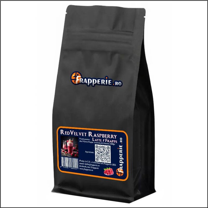 Pudra Raspberry Red Velvet Frappe/Latte, Frapperie, 1kg