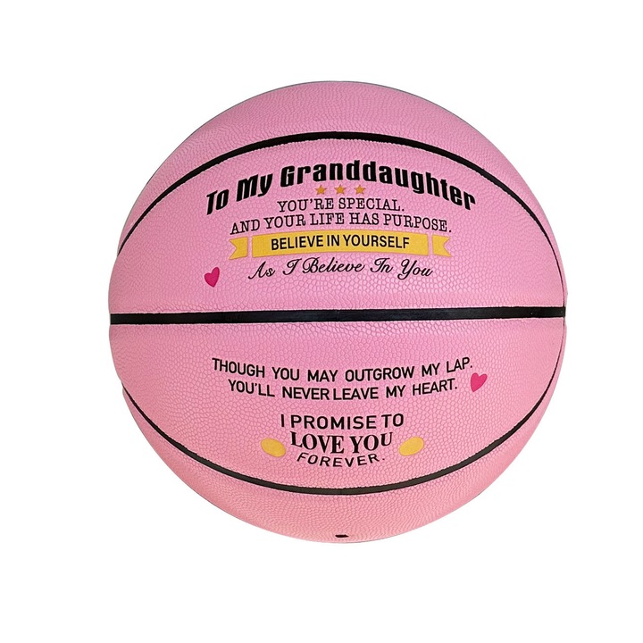 Minge baschet personalizata, 7, alb, pentru antrenament, 24cm, set pentru fiu si nepoata