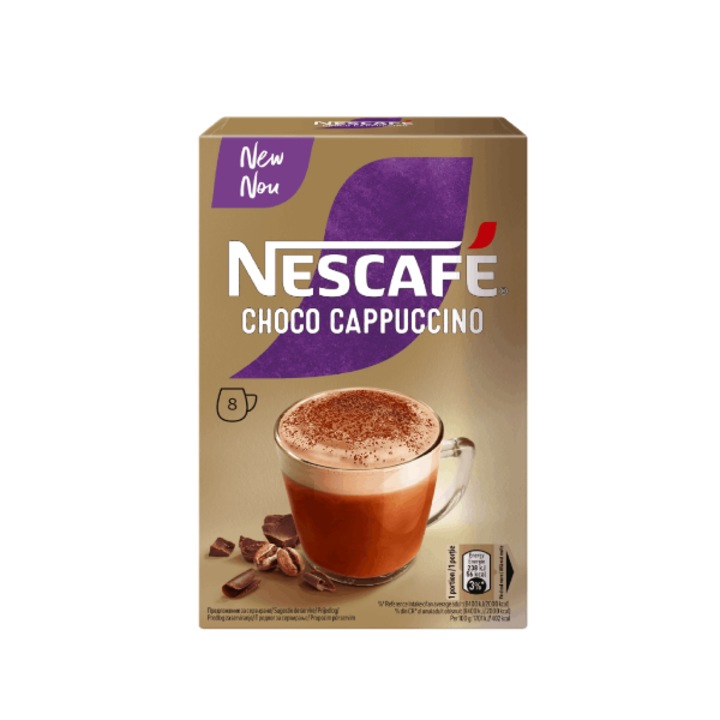 Nescafe Capuccino Choco, 8 plicuri, 112g