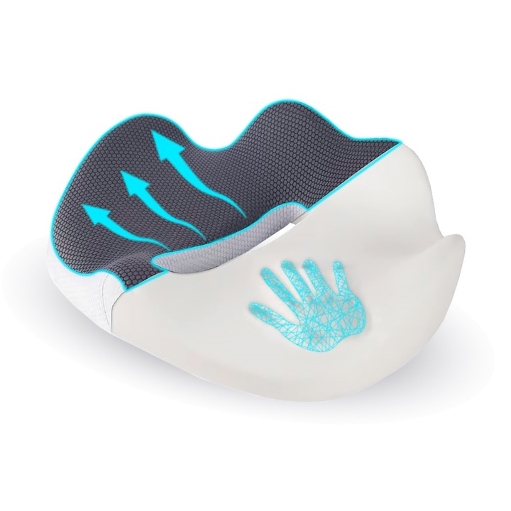 Perna Ortopedica Sezut cu Spuma de Memorie COMFYMED® Suport pentru Sciatica si Coccis