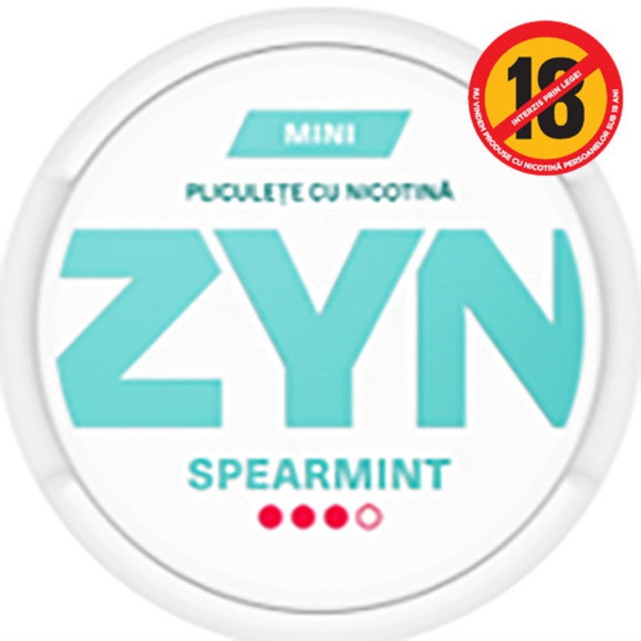 5xPouch cu nicotina ZYN Spearmint, 6mg