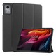 Husă de protecție tabletă Gigapack, tip stand, cu efect de piele, flip activ, deschidere laterală, trifold, suport de birou, negru, compatibil cu: Lenovo Tab K11 Plus, TB352