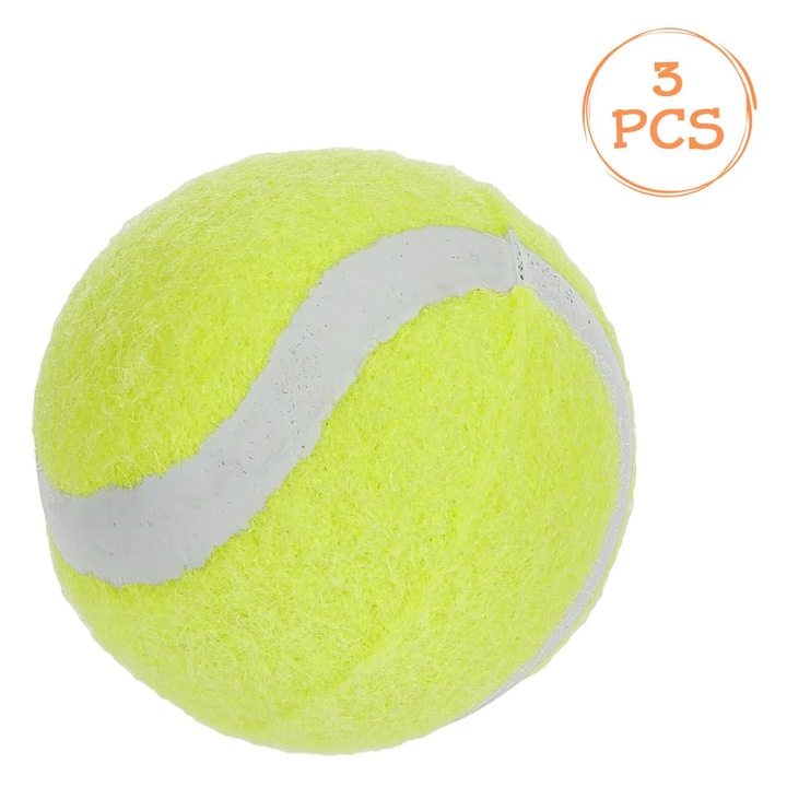 Jucarie Caini Mingi de Tenis 5cm - 3buc