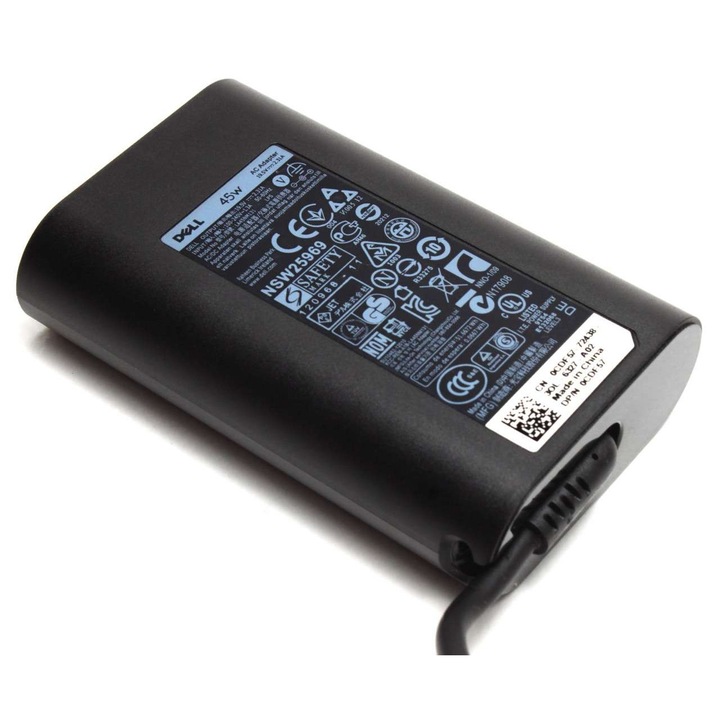 Töltő kerek alakú Dell YTFJC 45W, T8YYD 45W, XPS 12 9250 45 W, XPS 13 9333 45 W, XPS 13 9343 45 W, XPS 13 9350 45 W, XPS 13 9350 45 W, XPS 13 9360 XPS 13 9360
