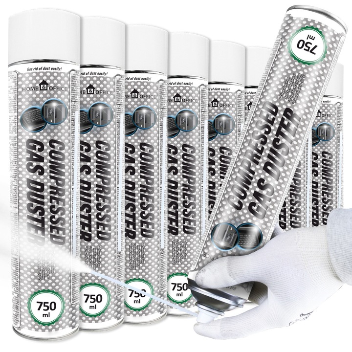 Set 8 Spray-uri Racire AABCOOLING 750ml, -50°C, Transparent, pentru Curatare si Ingrijire Auto