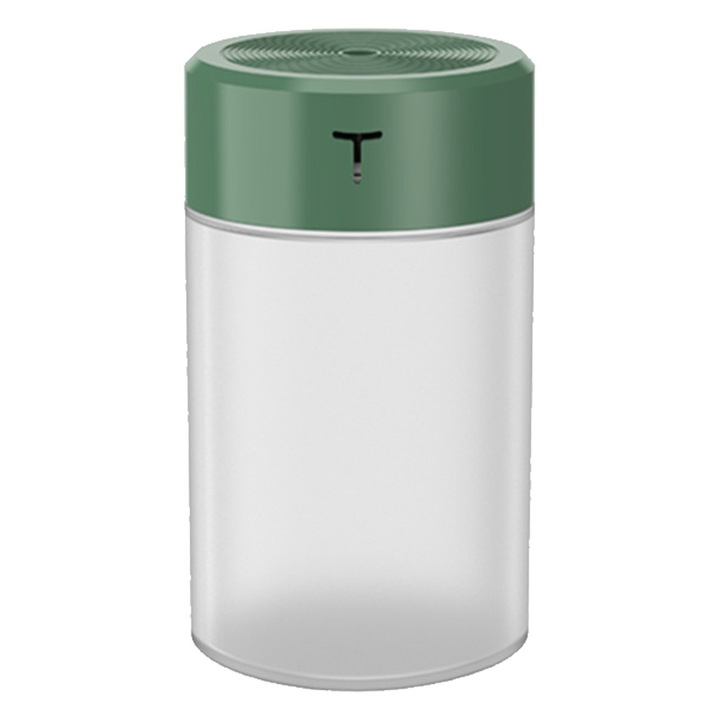 Umidificator portabil mini, moduri de vaporizare, dimensiuni mici, verde