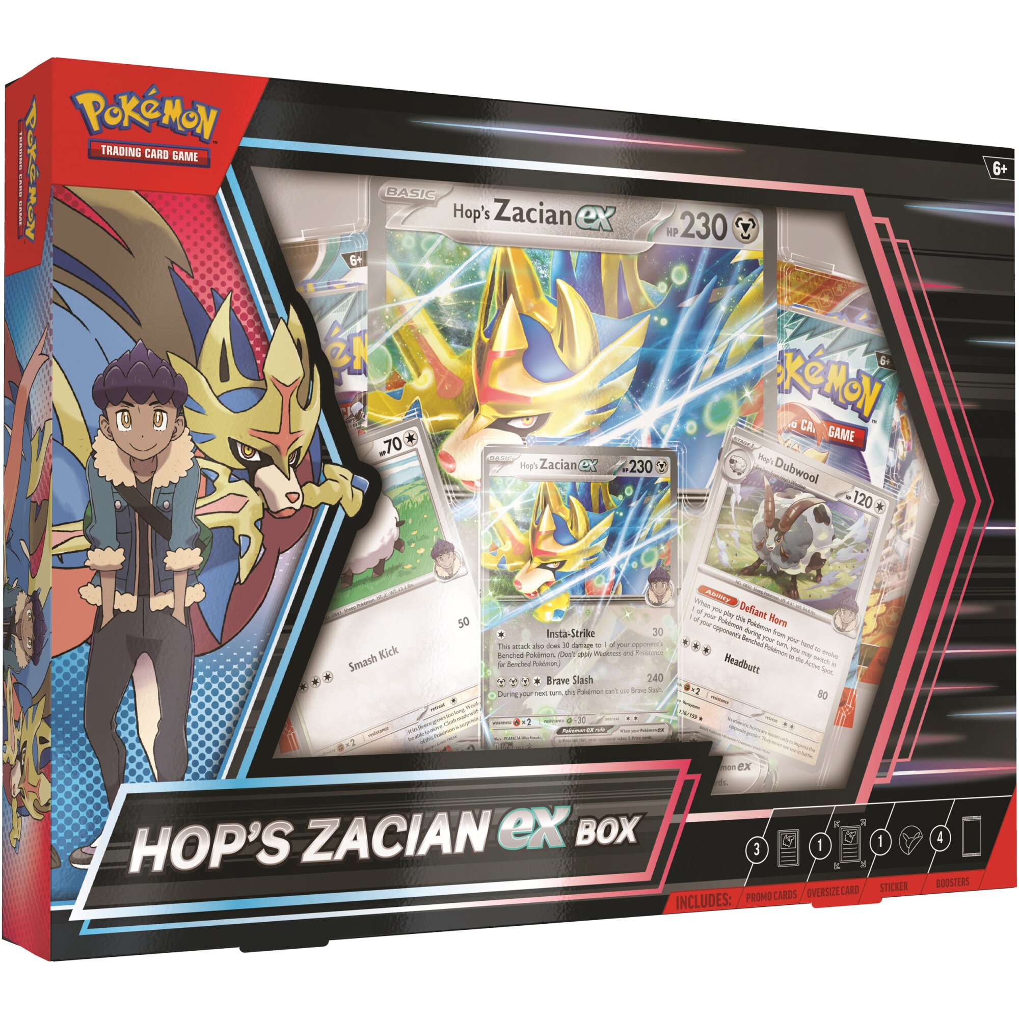 Pokémon card box brand new Set cartonase Pokemon TCG: Hop's Zacian ex Box - eMAG.ro