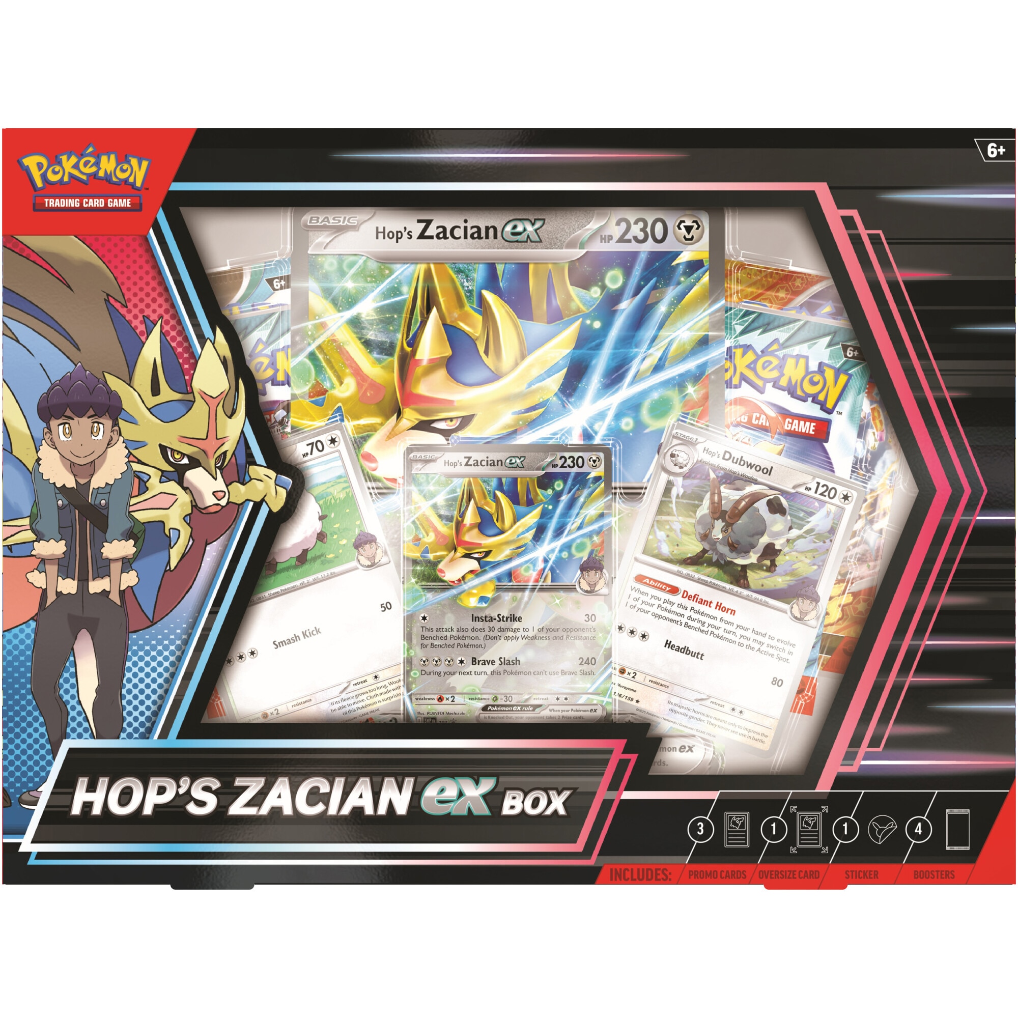 Set cartonase Pokemon TCG: Hop's Zacian ex Box - eMAG.ro