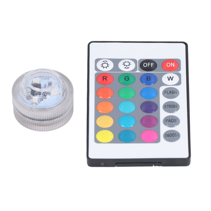 Telecomanda wireless pentru lumina de tavan, AMRINUGL, telecomanda de inlocuire, functii de schimbare a culorii si intensitate ajustabila, multicolor