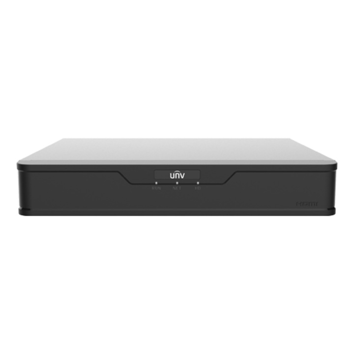 4K NVR, 4 канала, макс. 12MP, 1U - UNV NVR301-04B-IQ