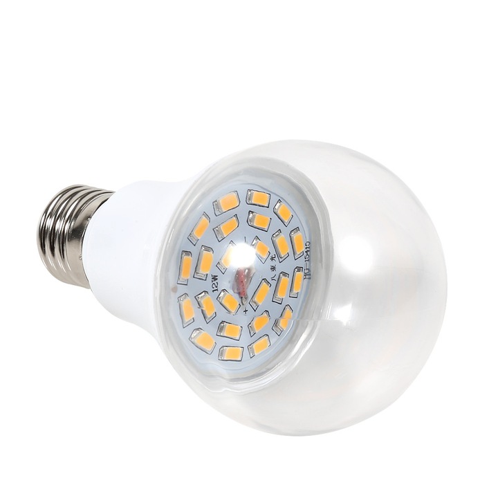 LED лампа за отглеждане на растения, AMRINUGL, пълен спектър, енергийно ефективна, удароустойчива, 60 светодиода, E27