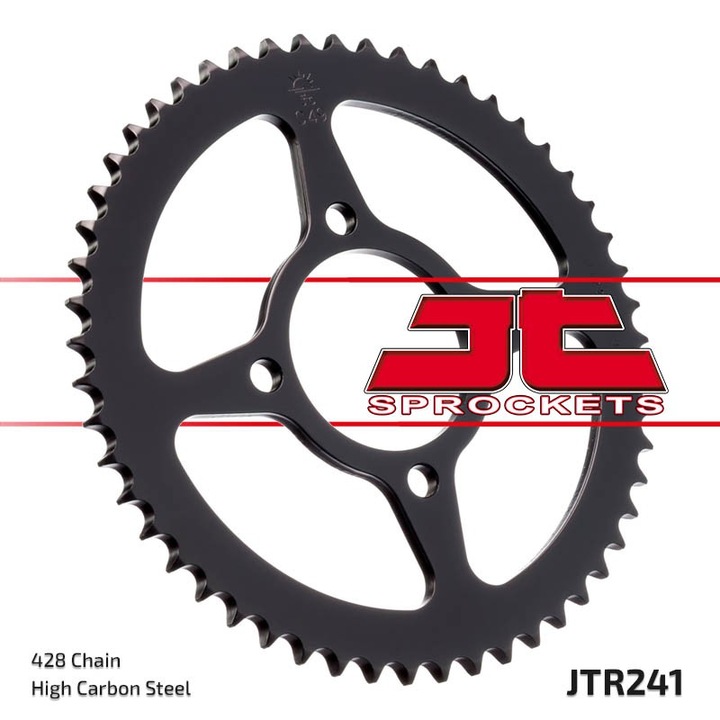 Pinion spate JT 243 53, pentru motociclete Honda MTX 125R '83-'94, otel de inalta calitate, 428