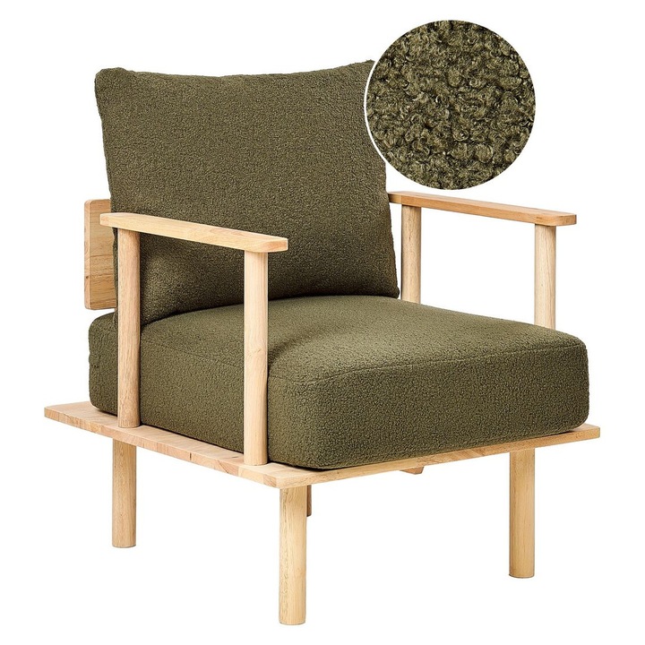 Fotoliu Asker Boucle Verde inchis