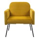 Fotoliu Narken Catifea Galben mustar