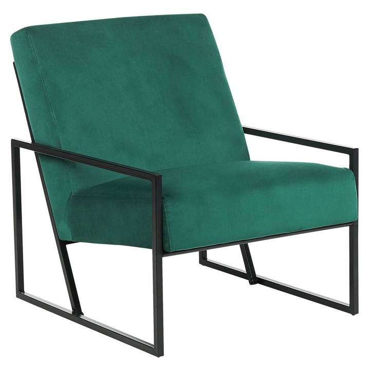 Fotoliu Delary Catifea Verde smarald