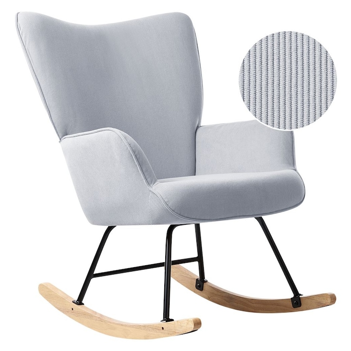 Balansoar Arset Velur Albastru deschis