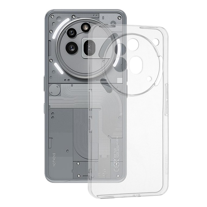 Високозащитен калъф за Nothing Phone 3a Pro, O57, Термоустойчива пластмаса, Прозрачен крой