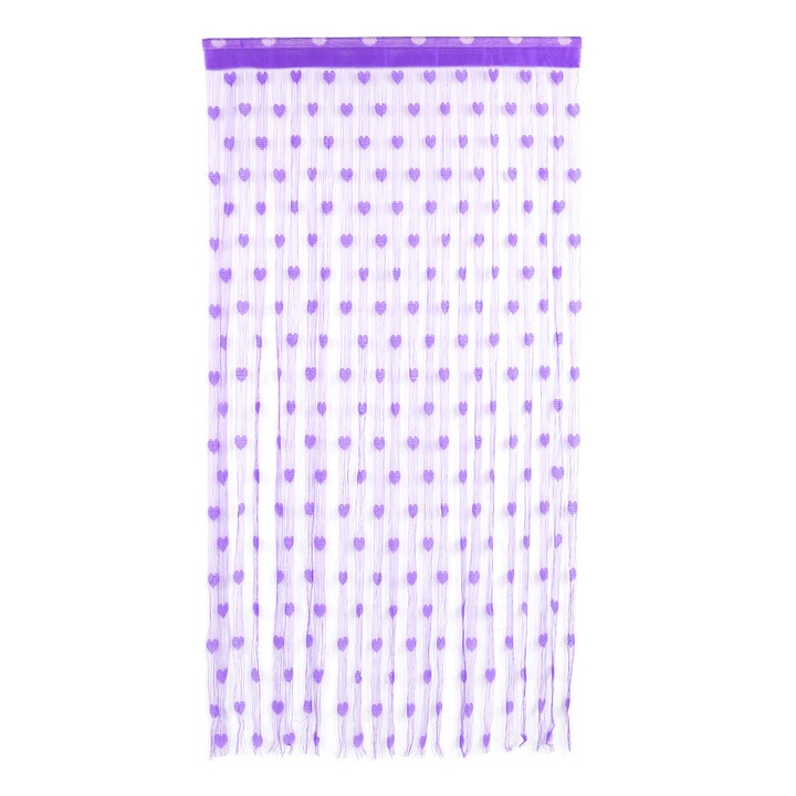 Завеси с мъниста за декорация за уединение, елегантен кристален параван с пискюли, бохо разделител за стая, идеален за спалня, хол, хотел, офис, лилава завеса с конци