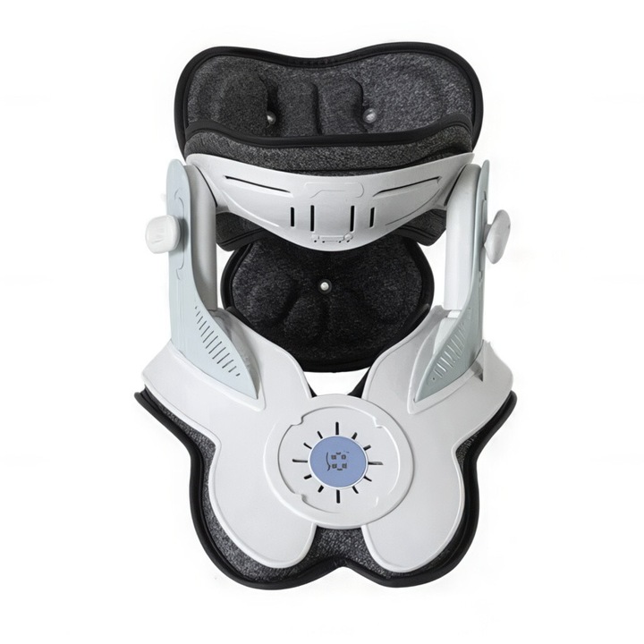 Suport ortopedic pentru gat, cu ajustare electrica, material respirabil, multicolor