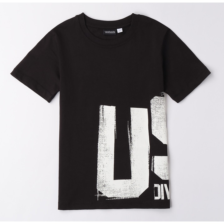 Sarabanda, Nyomtatott póló fiúknak, Fekete